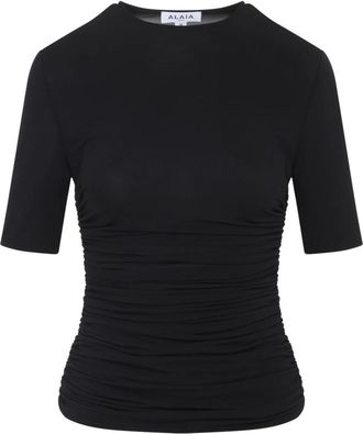 Alaia Mujer, Camisetas, Negro, Talla: XS