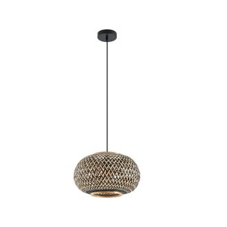 Lindby L&aacute;mpara Colgante nerys En Marr&oacute;n De Madera - Lindby