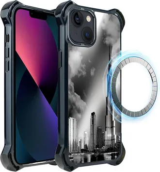 OEM Funda Ibizu Dropguard Ultra Para Iphone 13 Con Magsafe, Noir City, Burj Khalifa