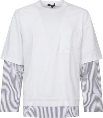 Comme Des Gar&ccedil;ons White Full Sleeves T-shirt
