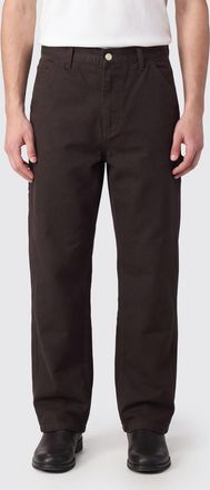 Carhartt Work in Progress Pantaloni Single Knee in cotone con gamba larga e logo