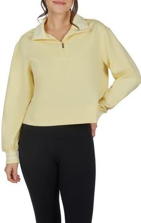 Yogalicious Georgetown Scuba Knit Half-Zip Pullover in French Vanilla at Nordstrom Rack, Size X-Small