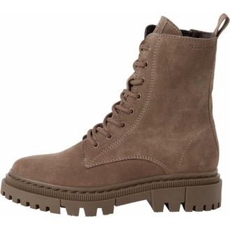 Tamaris Enkellaarsjes - Dames - Schoenen - Beige - Maat: 37 EU Leer