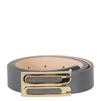 Victoria Beckham Dames, Accessoires, Grijs, Maat: 90 CM Leer