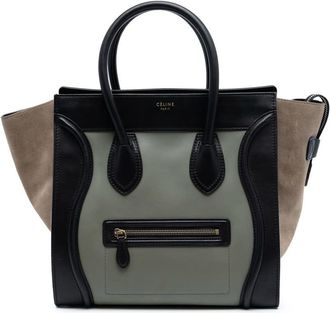 Celine Pre-owned Celine Mini Tricolor Leather Luggage Tote Ladies S-SN-0122 U-MM-0132