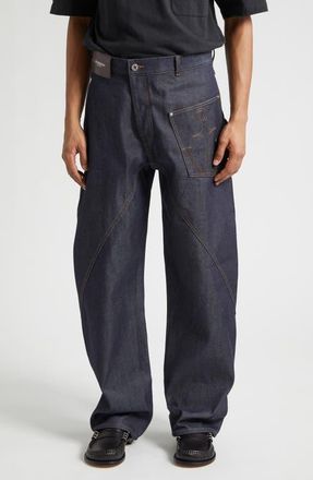 J.W.Anderson Twisted Workwear Jeans in Indigo at Nordstrom, Size 36