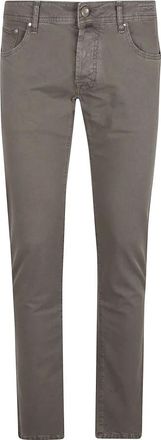 Jacob Cohen Heren, Jeans, Bruin, Maat: W40 Katoen