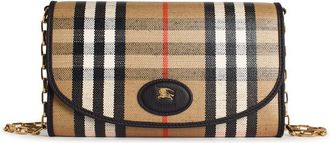 Burberry Highlands Sand Cotton Blend Crossbody -portemonnee