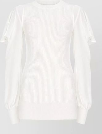 sacai cotton slim-fit blouse
