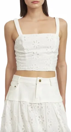 En Saison Adina Top In Off White