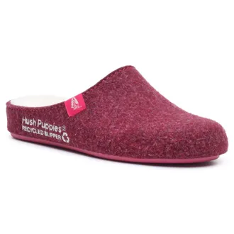 Hush Puppies De Goede Slipper Polyester Dames Bordeaux Slippers