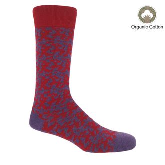 Peper Harow Maelstrom Organic Mens Socks - Red