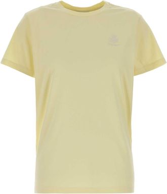 Isabel Marant Pastel Yellow Cotton Aby T Shirt