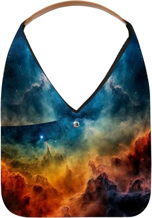 Generic Stars Nebula Reusable Lightweight Grocery Bags - Foldable Into Compact Pouch, Washable & Sturdy, Multipurpose for Shopping and Travel