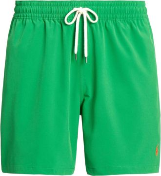 Polo Ralph Lauren Polo Pony-embroidered swim shorts - men - Elastane/Polyester - S - Green
