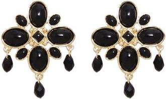Petit Moments Ember Statement Earrings in Gold/black at Nordstrom