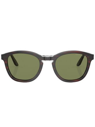 Giorgio Armani Occhiali da sole tondi con stampa - Verde