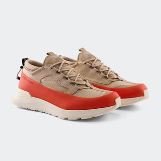 Canada Goose Mens Glacier Trail Dyneema Sneaker (Men, Tan/Signal Orange/Linen, US 10.5)