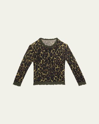 R13 Leopard-Print Cashmere Sweater