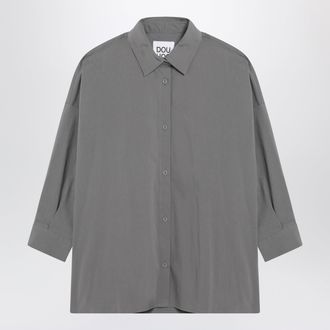 Douuod Grey cotton-blend shirt