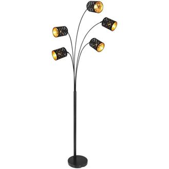 Globo Lighting Lámpara de pie - Clarke - negro - metal - E14 - 15229S4 - Globo