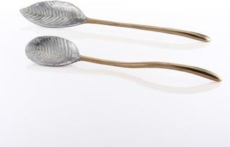 Lunares Feather Long Serving Set in Gold at Nordstrom