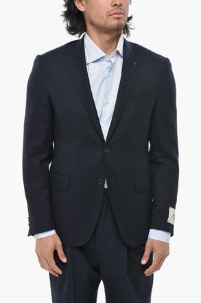 Corneliani CC COLLECTION Blazer in Lana Vergine RIGHT con Tasche ad Aletta Corneliani