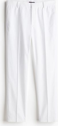 H&M Elegante Hose aus Leinenmix in Slim Fit - White