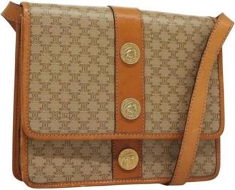 Celine Pre-owned Leather celine-bags - Dames - Vintage Schoudertas - Beige - ONE Size - Leer - Vintage