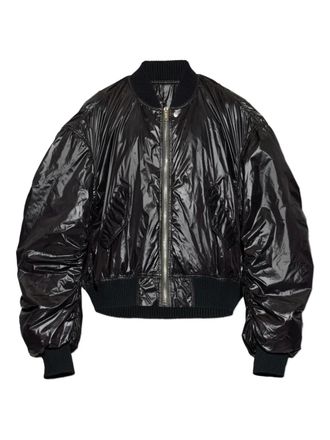 Rick Owens zip-up bomber jacket - men - Polyamide - 52 - Black