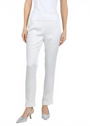 Peace of Cloth Satin Annie Pants In Pearl