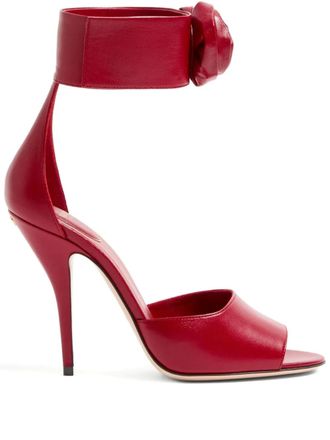 Valentino Garavani Sandali Drip Rose con cristalli 105mm - Rosso