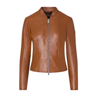 Peuterey Leather Jackets, female, Brown, Size: XS Lover 07 Biker Jacket