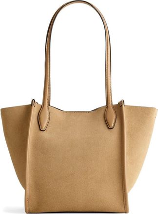Madewell The Small Lexington Suede Tote in Walnut Shell at Nordstrom