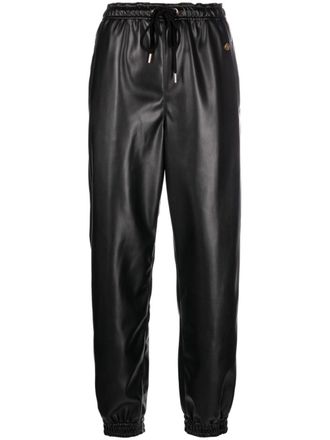 Stella McCartney drawstring-waist track pants - women - Polyester/Polyurethane - 38 - Black