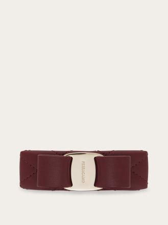 Ferragamo Donna Fermaglio fiocco Vara matelass&eacute; Rosso