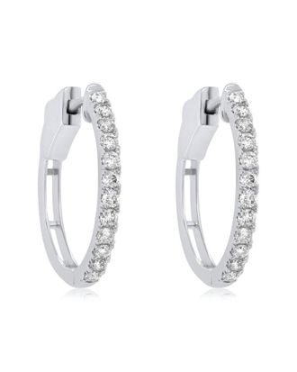 Diana M. Jewels Fine Jewelry 14K 0.25 Ct. Tw. Diamond Hoops