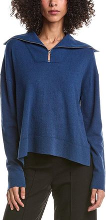 Lafayette 148 New York Half Zip Collared Sweater