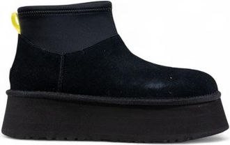 UGG Black Suede Leather Ankle Womens Boots
