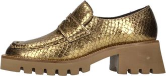 Pons Quintana Leren Loafers - Dames - Loafers - Geel - 36 EU - Leer - Schoenen