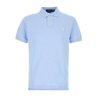 Polo Ralph Lauren Polo Shirts, male, Blue, Size: S Slim-Fit Piqu&eacute; Polo Shirt