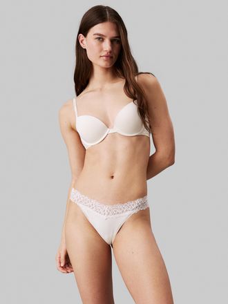 Calvin Klein Underwear Push-up-BH PUSH UP PLUNGE, Damen, Gr. 70, Cup DD, beige (ivory), Obermaterial: 80% Polyamid, 20% Elasthan, CALVIN KLEIN UNDERWEAR, k&ouml;rpernah, BHs Push