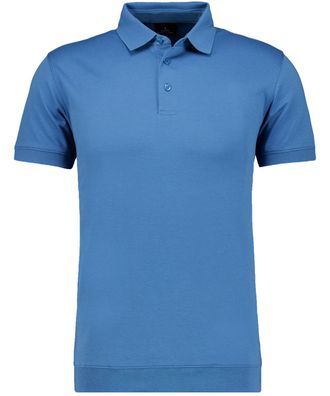 Ragman Poloshirt RAGMAN, Herren, Gr. 3XL, blau (blau, 717), Baumwolle, regular fit, ohne Ausschnitt, Shirts Poloshirt