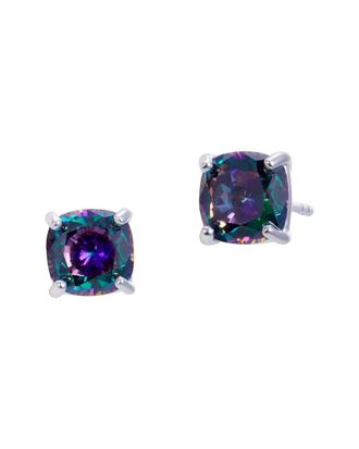 Savvy Cie Jewels Silver Mystic Topaz Stud Earrings