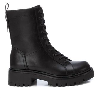 Xti Womens Combat Booties In Black