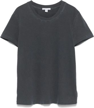 James Perse Katoenen T-shirt - Zwart