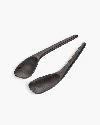 Serax Salad Servers Set/2 Black Out of Lines