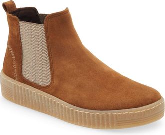 Gabor Womens Chelsea Bootie In Cognac