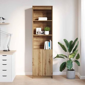 Berkfield Home Highboard Artisan Oak 50x35x180 cm Engineered Wood in Brown | Size: 50 x 35 x 180 cm