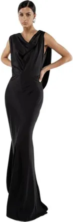 Actualee Dames, Jurken, Zwart, Maat: XL Poliester